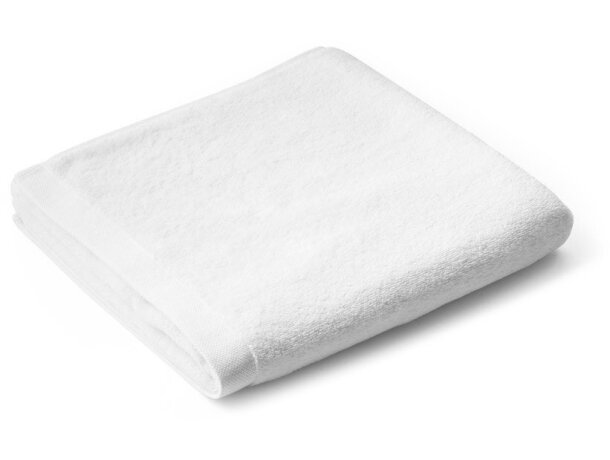 Toalla baño algodón colores variados Hi!dea Blanco detalle 4