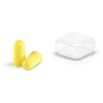 Tapones de PU para los oidos amarillo personalizada