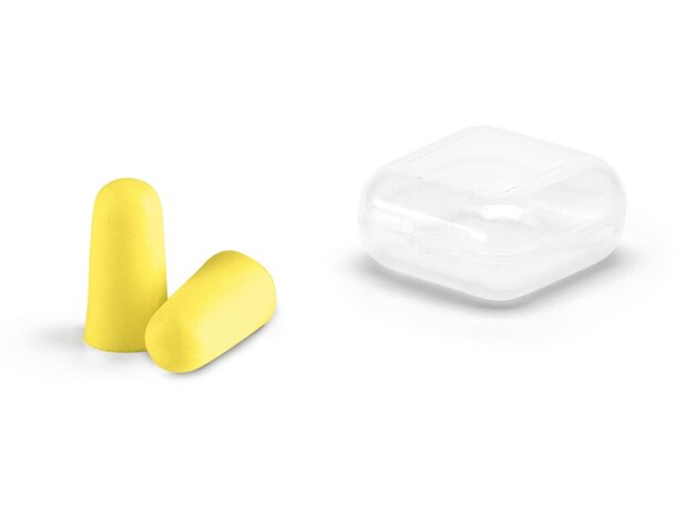 Tapones de PU para los oidos amarillo personalizada