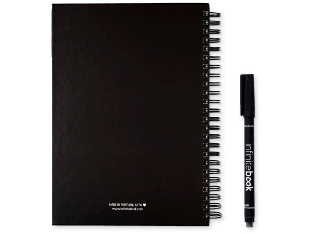 Kit Infinitebook A5 libreta reutilizable con páginas de pizarra Negro detalle 7