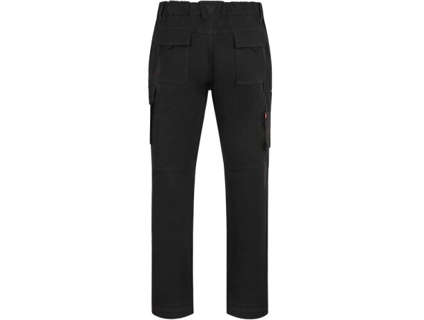 Pantalones nymphs de sarga elastica multiestiramiento 8 bolsillos Negro detalle 37