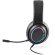 Auriculares gaming thorne rgb con micrófono y luces led Negro detalle 4