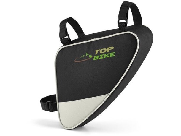 Bolsa para bicicleta de poliéster gris claro