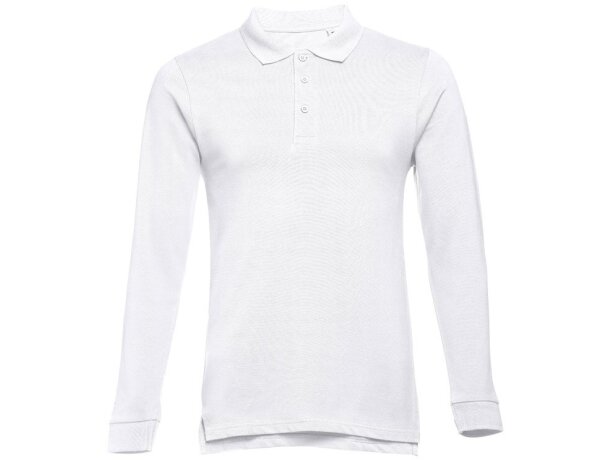 Polo manga larga Bern algodón 210 g/m² talla 3xl blanco Blanco detalle 3