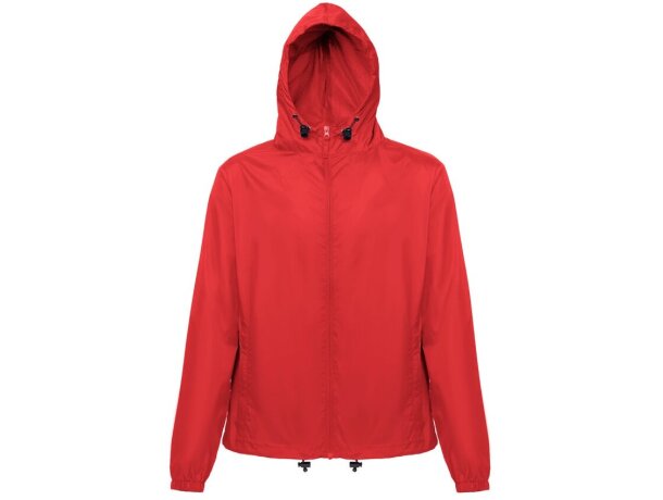 Cortavientos thc dubliners unisex nailon reciclado con capucha Rojo detalle 14