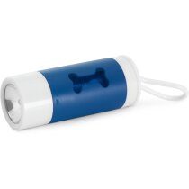 Porta Bolsas con led para mascota azul personalizado