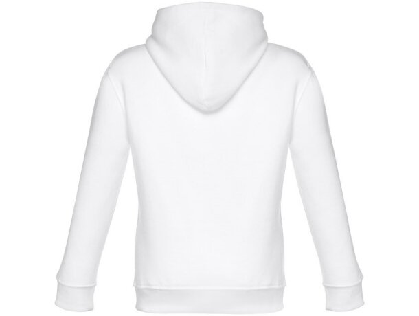 Sudadera infantil con capucha phoenix kids en algodón y poliéster Blanco detalle 3