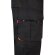 Pantalón de sarga multibolsillos bicolor VL Hypnos Negro/Naranja detalle 67