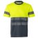 Camiseta técnica bicolor Brahma alta visibilidad EN20471 Gris/Amarillo
