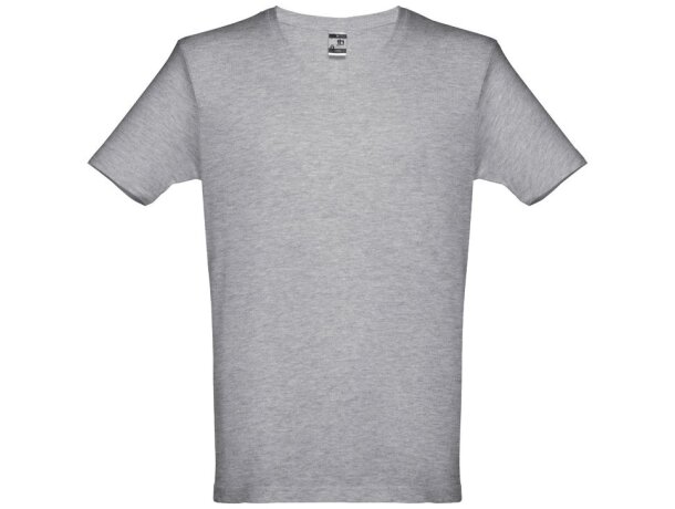 Camisetas manga corta poliéster unisex 150 g/m2 Thc Gris claro matizado detalle 11