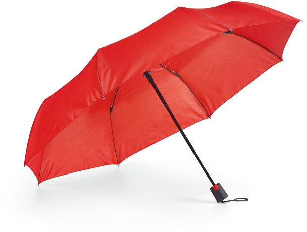 Paraguas plegable básico personalizado rojo Paraguas plegable básico personalizado rojo