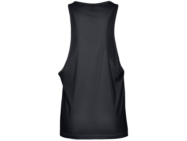 Camiseta sin mangas Ibiza de algodón cardado 140 g/m² Negro detalle 18