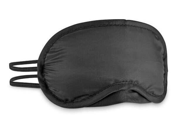 Antifaz para dormir acolchado de poliéster 190T Hi!dea Dozy Negro detalle 2