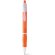 Bolígrafo de plástico Slim ergonómico con logo naranja