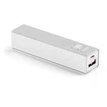 Batería portátil en aluminio de 2200 mah negra personalizado Batería portátil en aluminio de 2200 mah negra personalizado