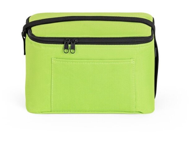 Bolsa térmica Cancun poliéster reciclado 600D con interior PEVA Verde claro detalle 3