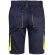 Bermudas Hemera bicolor multibolsillos con cinturilla elástica Azul marino/Amarillo detalle 26