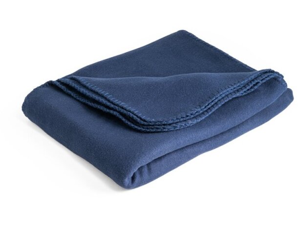 Manta para sofá personalizada tejido polar poliéster Hi!dea Galliot Azul detalle 5