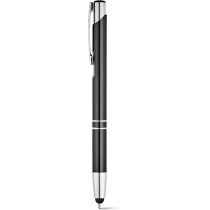 Boligrafo de aluminio elegante personalizado negro