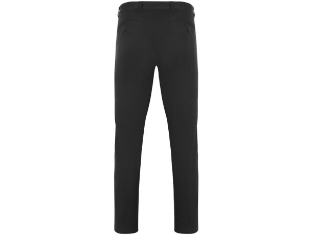 Pantalón chino Vishnu unisex elástico con cinco bolsillos Negro detalle 10