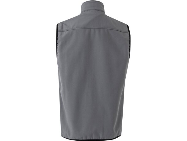 Chaleco soft shell Varuna con forro polar y cremallera invertida Gris detalle 6