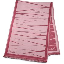 Bufanda rectangular burdeos morado viscosa suave