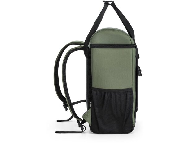 Mochila térmica Roma L de poliéster reciclado 600D ripstop 16L Verde oscuro detalle 5