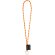 Set lanyard nautic long con anilla de 32 mm en poliamida Amarillo hexachrome/Naranja hexachrome