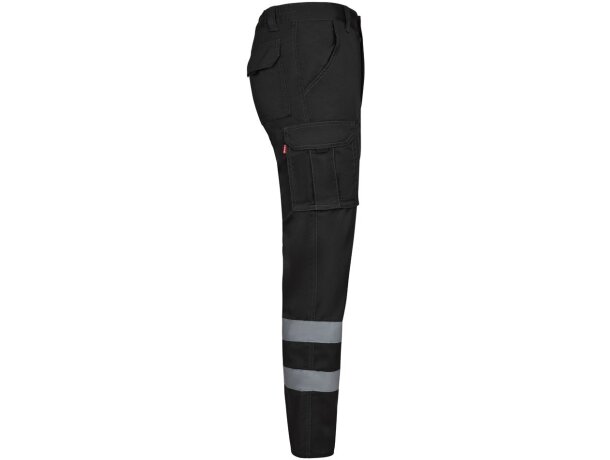 Pantalón multibolsillos vl dionysus bicolor reflectante Negro detalle 18