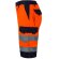 Bermudas polar bicolor de alta visibilidad Hades Naranja detalle 4