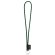 Set lanyard nautic long con anilla de 32 mm en poliamida Verde oscuro/Verde claro