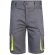 Bermudas Hemera bicolor multibolsillos con cinturilla elástica Gris/Amarillo