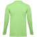Polo Bern de manga larga en algodón 210 g/m² para hombre Verde claro detalle 11