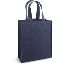 Bolsa reutilizable con asas de 30 cm azul