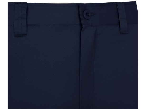 Pantalón de sarga multibolsillos Hermes con cintura elástica Azul marino detalle 28