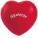 Antiestrés con forma de corazón rojo