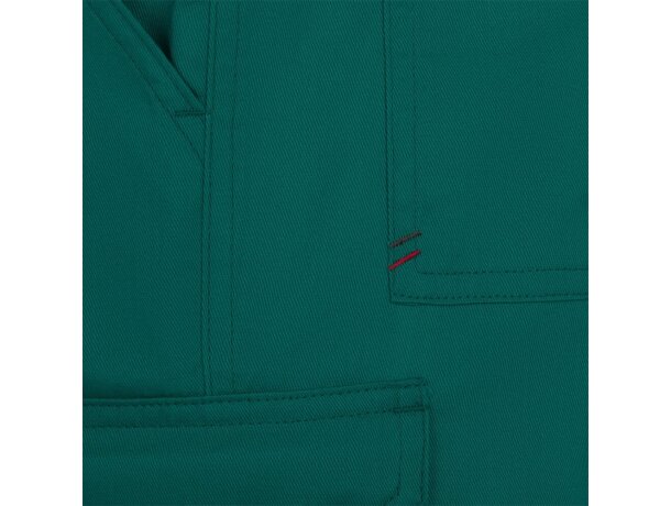 Pantalón de sarga multibolsillos Hermes con cintura elástica Verde detalle 54