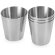 Juego Himalayas de 4 vasos de 25 mL cromado