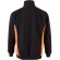 Sudadera de rizo bicolor Svarog cuello alto media cremallera Negro/Naranja detalle 35
