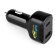 Adaptador de mechero Dirac con USB-C 20W y USB-A 18W Negro detalle 5