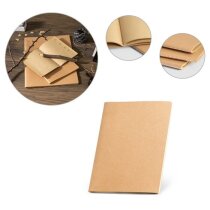 Bloc Alcott A5 cartón reciclado 80 hojas kraft esquinas curvas