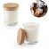 Vela aromática Zen 80 en vaso de cristal con tapa de corcho detalle 1
