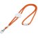 Lanyard ajustable con enganche naranja