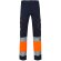 Pantalón elástico multibolsillos bicolor VL Zeus Azul marino/Naranja