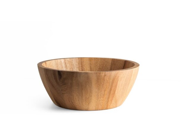 Ensaladera Sage de madera de acacia certificada FSC Natural oscuro detalle 7