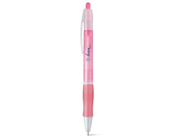 Bolígrafo con antideslizante Slim Bk rosa claro