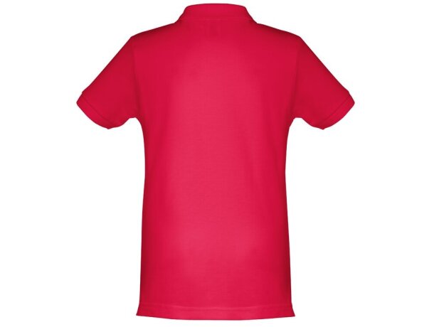 Polo Adam Kids de algodón para niños con cuello canalé Rojo detalle 20