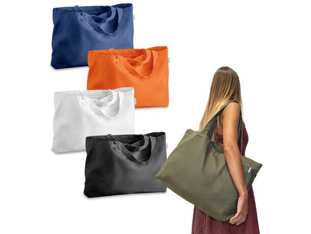 Bolsa non-woven asas largas 100% algodón Hi!dea Camden detalle 1