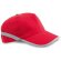 Gorra con detalles reflectantes para eventos deportivos rojo