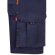 Bermudas Hemera bicolor multibolsillos con cinturilla elástica Azul marino/Naranja detalle 11